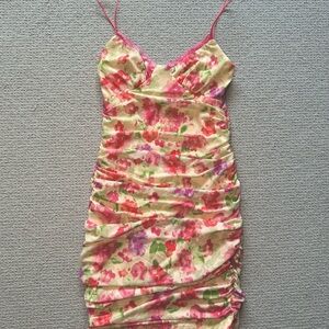 Princess Polly Floral Mini Dress Size 4- Like New Condition